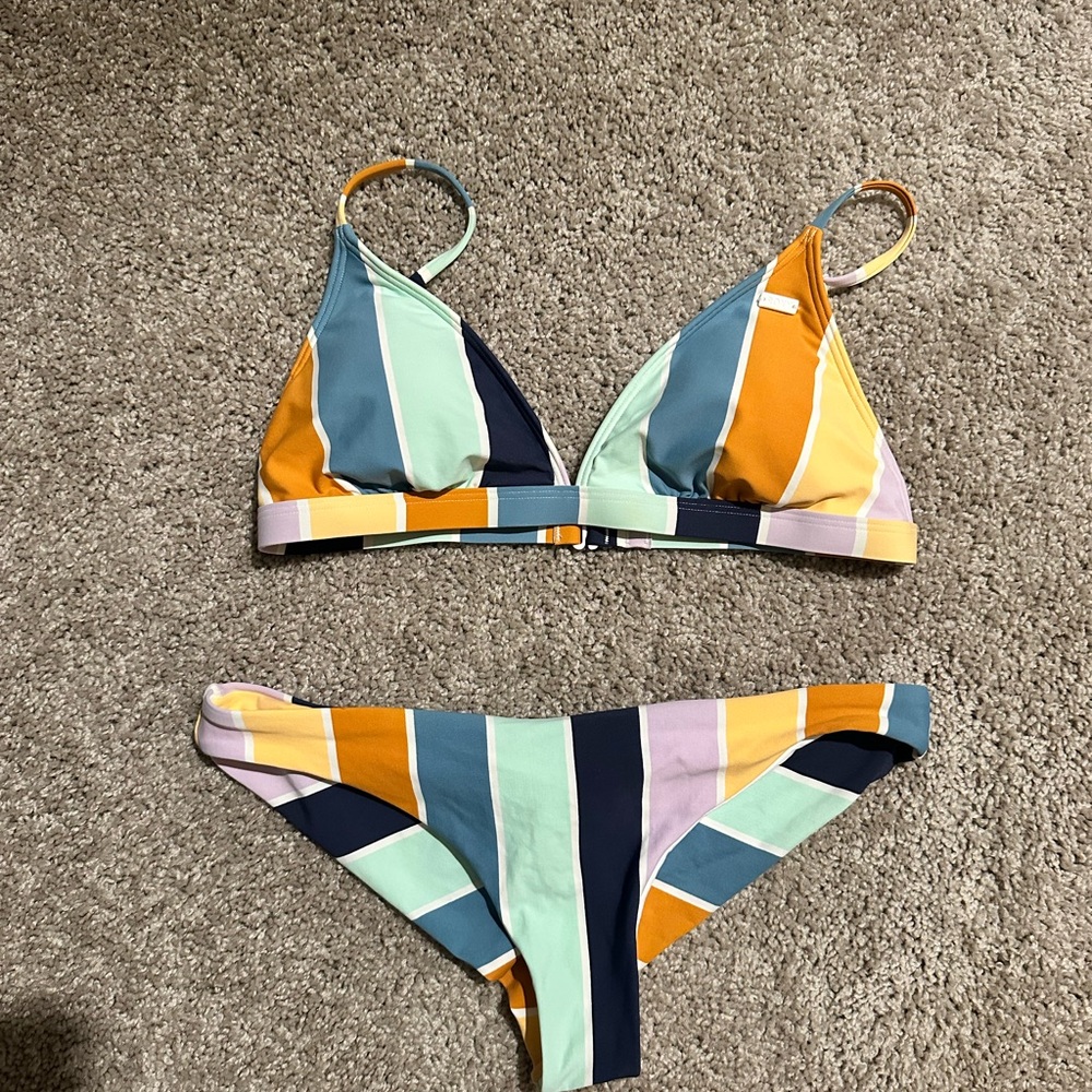 Roxy Multicolor Striped Bikini
